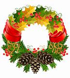 vector christmas wreath