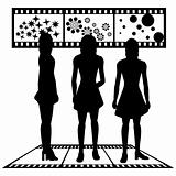 Silhouettes of women