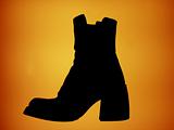 Silhouette of a boot