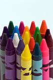 Multi coloured crayons