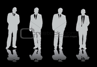 four business men