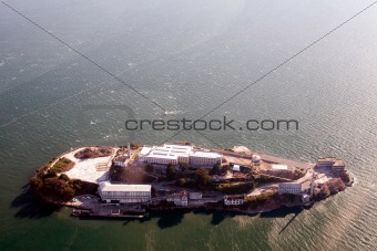 Aerial view of Alcatraz