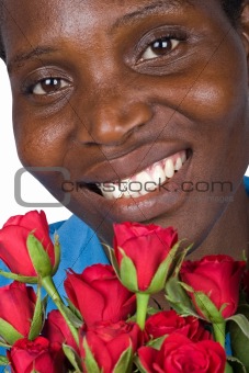 Valentine African girl