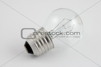 An electro-bulb is over white