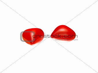 hearts with clipping path