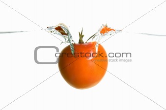 tomato in water