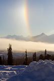 Alaska Scenery with Rainbow