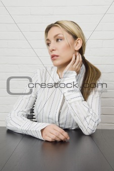  Businesswoman in thought