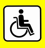 sign handicapped person