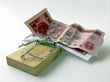 mousetrap with Chinese banknotes