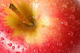 Apple with Waterdrops