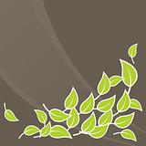 Illustration of green leafs. Vector