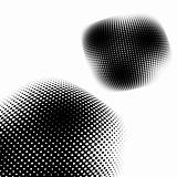 Abstract halftone background. Vector