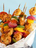 Shrimp & Vegetable Kebabs