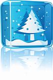 Christmas Tree in a Glass Icon
