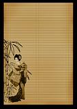 Ancient Japanese reed mat