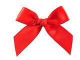 Isolated red bow