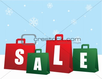 Christmas Sale Shopping Bags