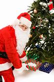 Santa Under Tree with Presents