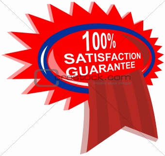 100% satisfaction guarantee Rosette