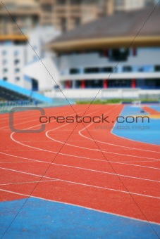 stadium with running track