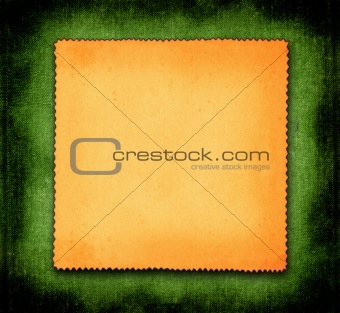 paper on green background