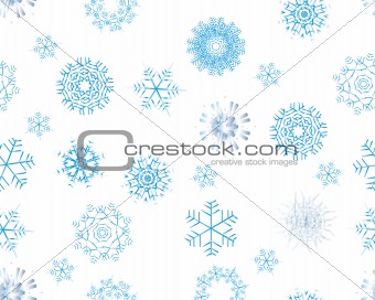 seamless snowflakes background  