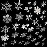Silver snowflakes