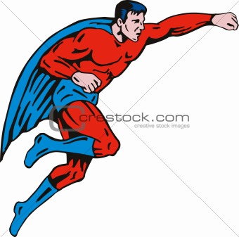 Superhero flying