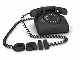 telephone with call word