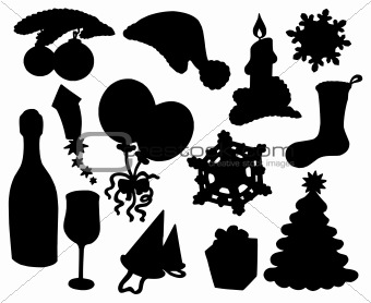 Christmas silhouette collection 03