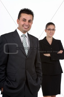 Businessman and Businesswoman