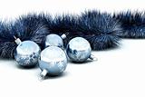 Christmas baubles and tinsel