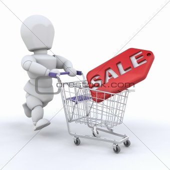 Shopping in the sales