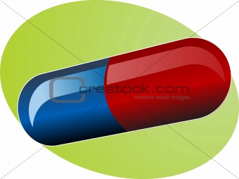 Illustration of medical pill