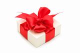 gift box with red ribbon bow