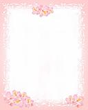 Pink and whiter stationery