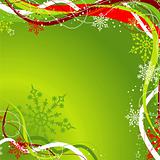 Christmas background with snowflakes, vector