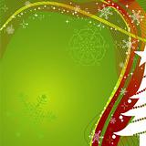 Christmas tree background, vector