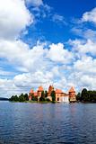 View of beautifu castle Trakai 