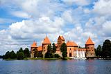 View of beautifu castle Trakai