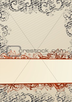 Vector beige wallpaper with copy-space