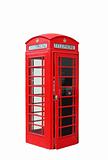 Isolated London Telephone Booth