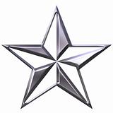 3D Silver Star