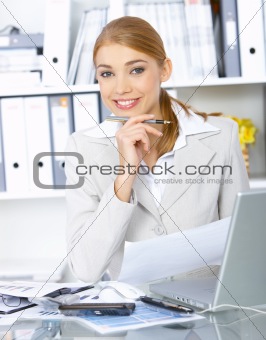 Business Woman in Office