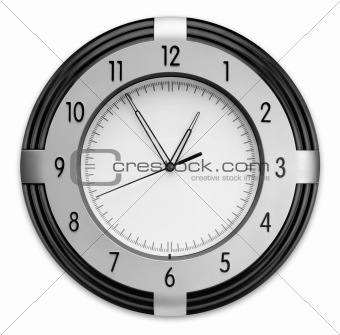 Wall Clock, isolated on white background