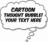 Vector Cartoon Thought Bubble! Add your own text easily.