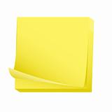 Sticky blank note paper pad