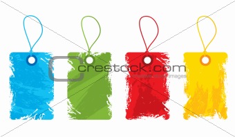 Grungy gift tags