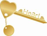 golden key to heart